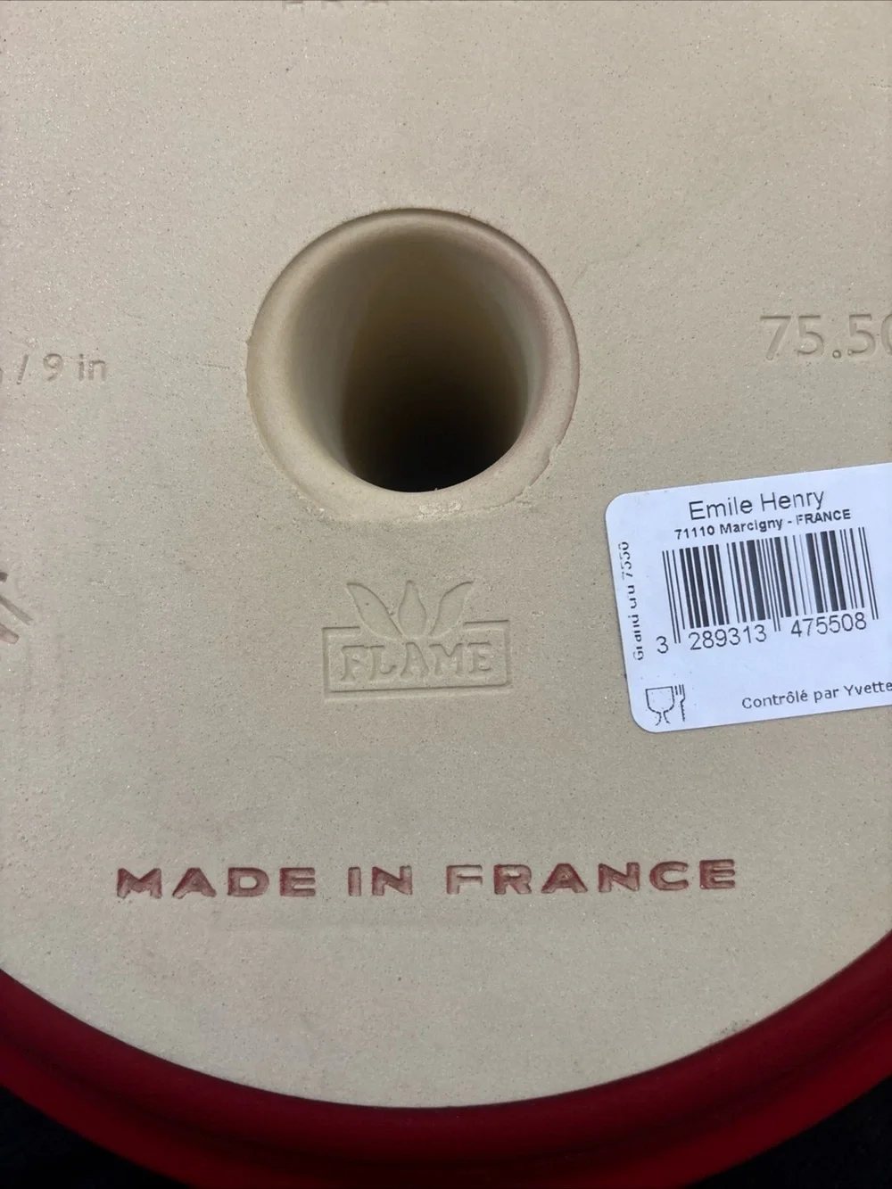Emile henry red ceramic